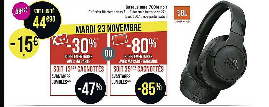 casque tune 700bt noir jbl