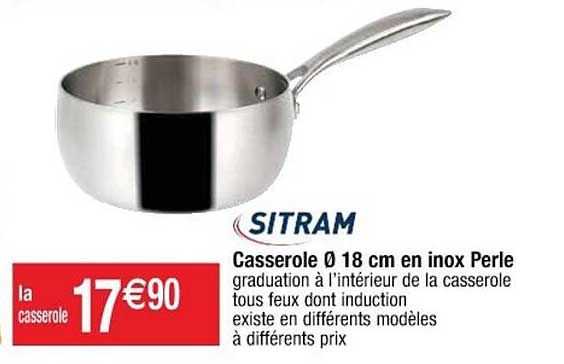 casserole ø8 cm en inox perle sitram