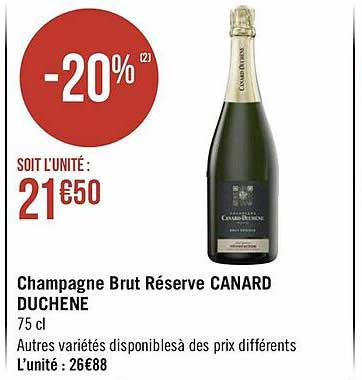 champagne brut réserve canard duchêne