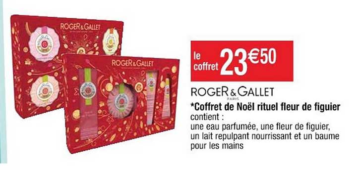 coffret de noël rituel fleur de figuier roger & gallet