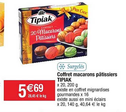 coffret macarons pâtissiers tipiak