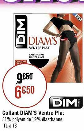 collant diam's ventre plat dim
