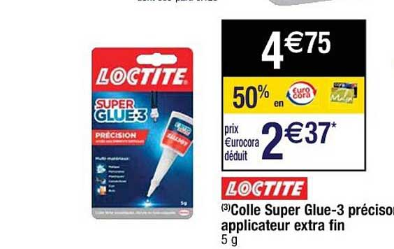 colle super glue-3 précision applicateur extra fin loctite