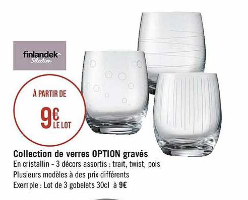 collection de verres option gravés finlandek^