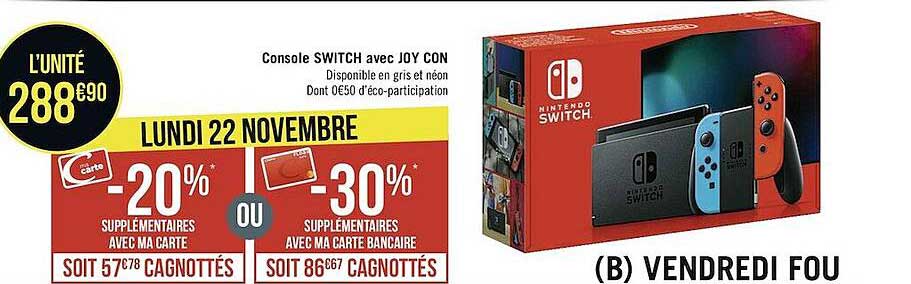 console switch avec joy con