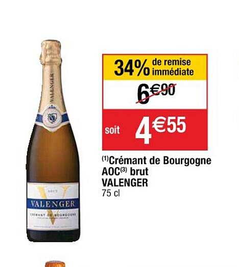 Crémant De Bourgogne Aoc Brut Valenger