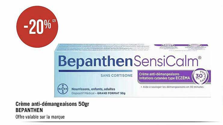 crème anti-démangeaisons 50 gr