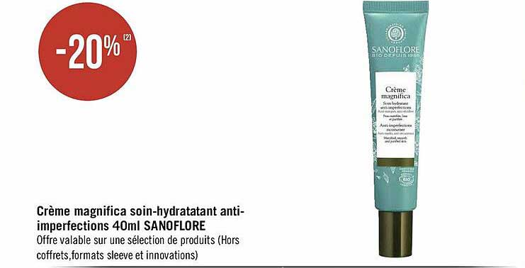 Crème Magnifica Soin-hydratatant Anti-imperfections 40ml Sanoflore