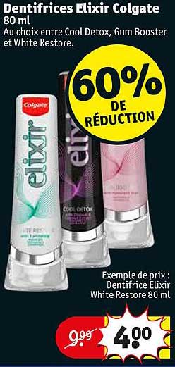 Dentifrice Elixir Colgate