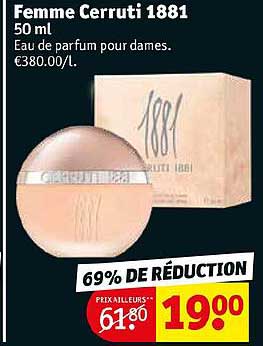 eau de parfum pour dames femme cerruti 1881
