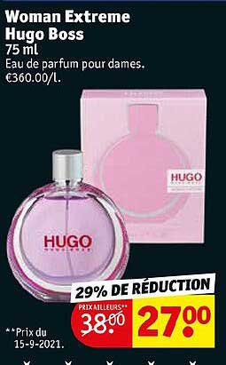 eau de parfum pour dames woman extreme hugo boss