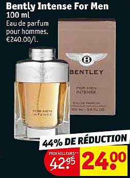 eau de parfum pour hommes bently intense for men