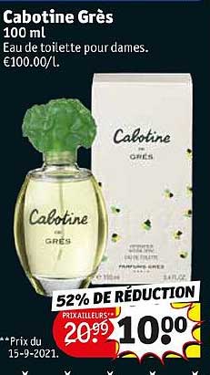 eau de toilette pour dames cabotine grès