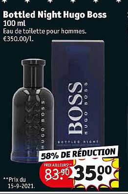 eau de toilette pour hommes bottled night hugo boss