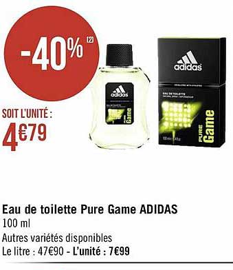 eau de toilette pure game adidas