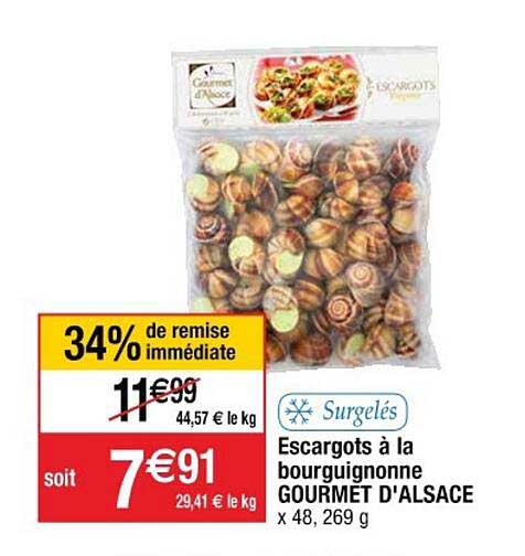 Escargots à La Bourguignonne Gourmet D'alsace