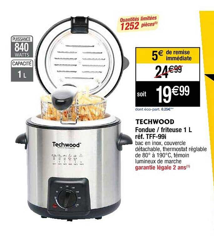 Fondue - Friteuse 1 L Techwood