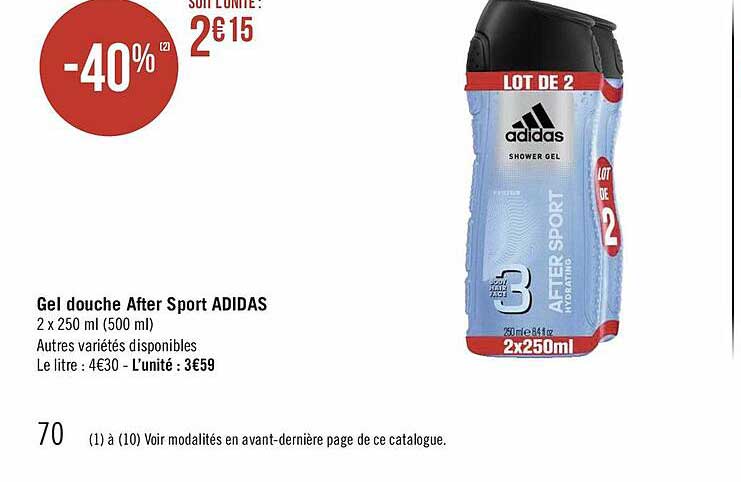 gel douche after sport adidas