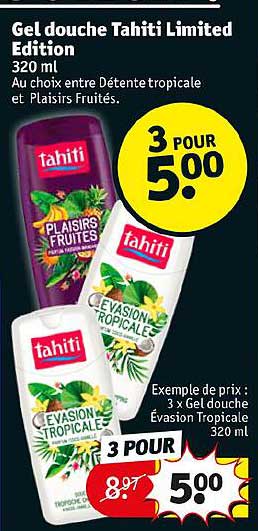 gel douche tahiti limited edition