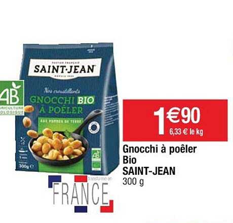 gnocchi à poêler bio saint-jean