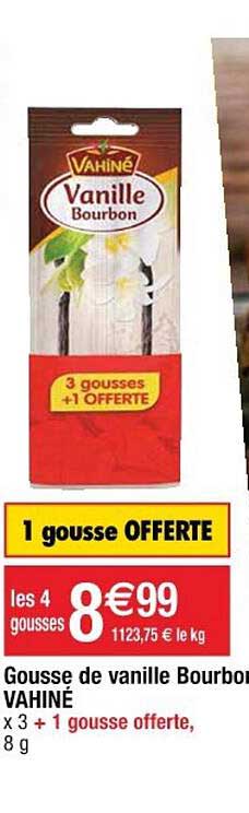 gousse de vanille bourbon vahiné