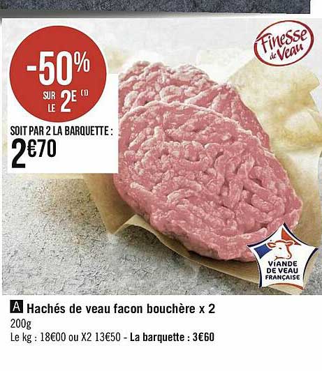 haché de veau façon bouchère x2