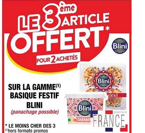 la gamme basique festif blini