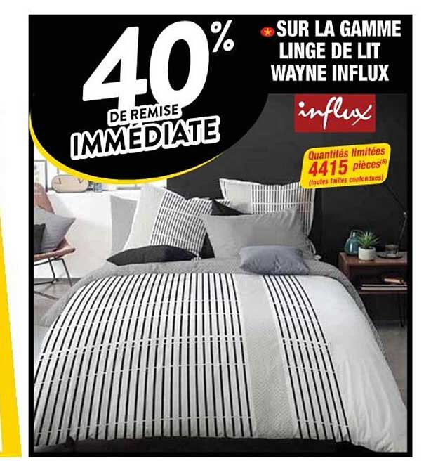 la gamme linge de lit wayne influx