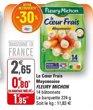 le cœur frais mayonnaise fleury michon