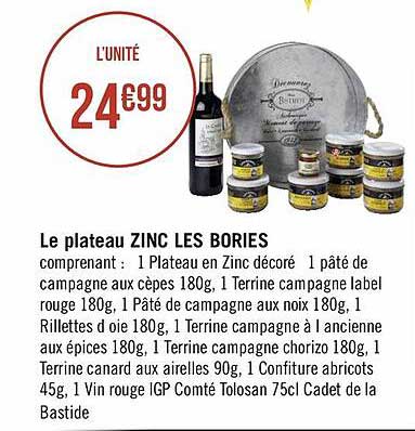 le plateau zinc les bories