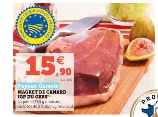 magret de canard igp du gers paysan gersois