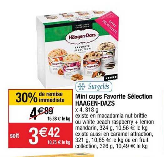 mini cups favorite sélection häagen-dazs