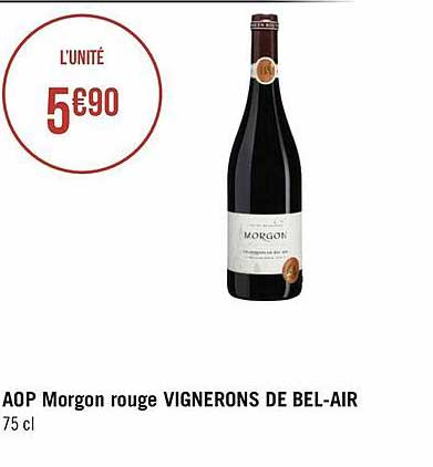 Morgon Rouge Vignerons De Bel-air