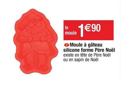 moule à gâteau silicone forme père noël