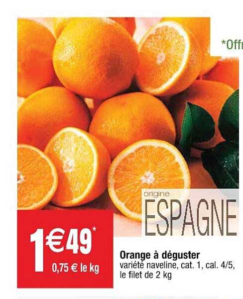 orange à déguster