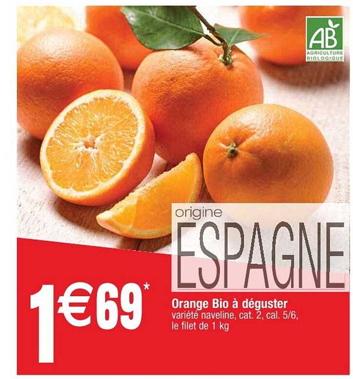 orange bio à déguster