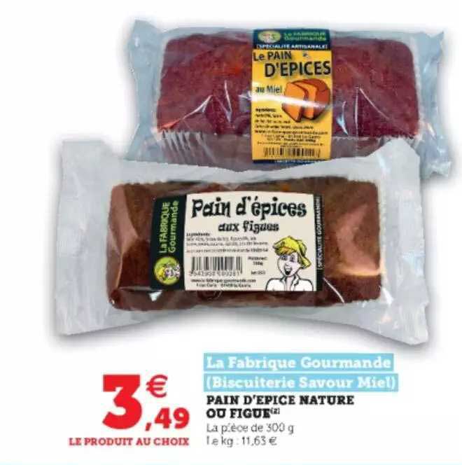 Pain D'épice Nature Ou Figue