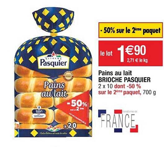 Pains Au Lait Brioche Pasquier
