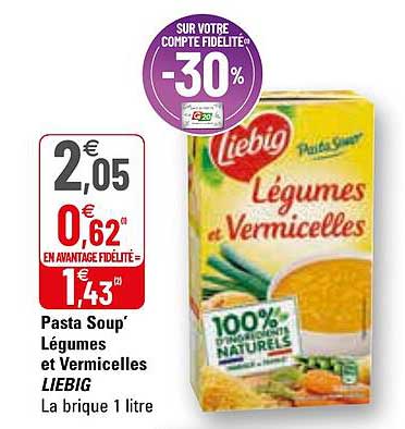pasta soup' légumes et vermicelles liebig