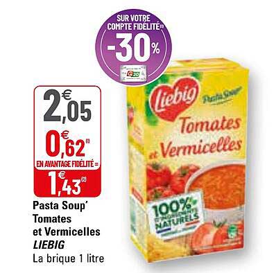 pasta soup' tomates et vermicelles liebig