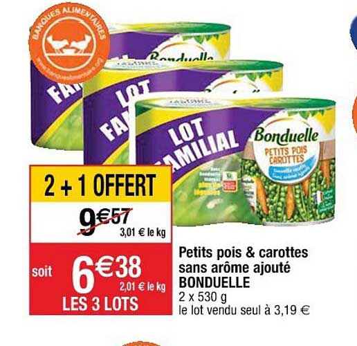 petits pois & carottes sans arôme ajouté bonduelle