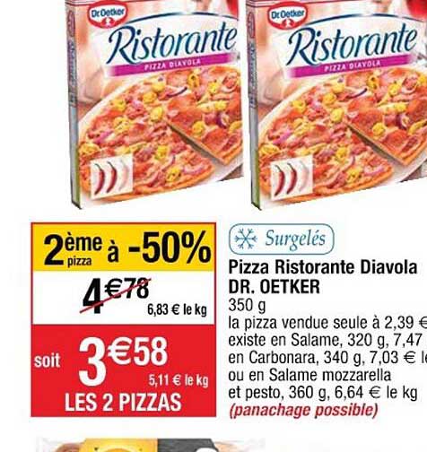 pizza ristorante diavola dr. oetker