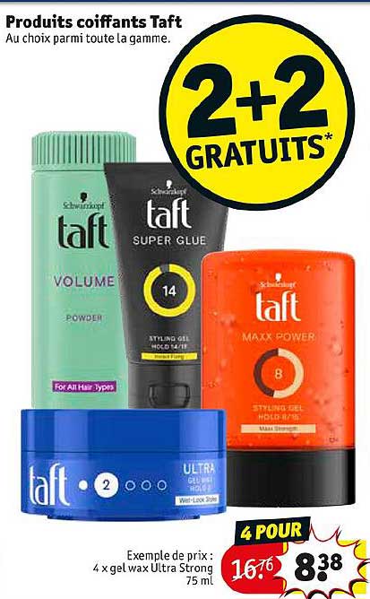 produits coiffants taft