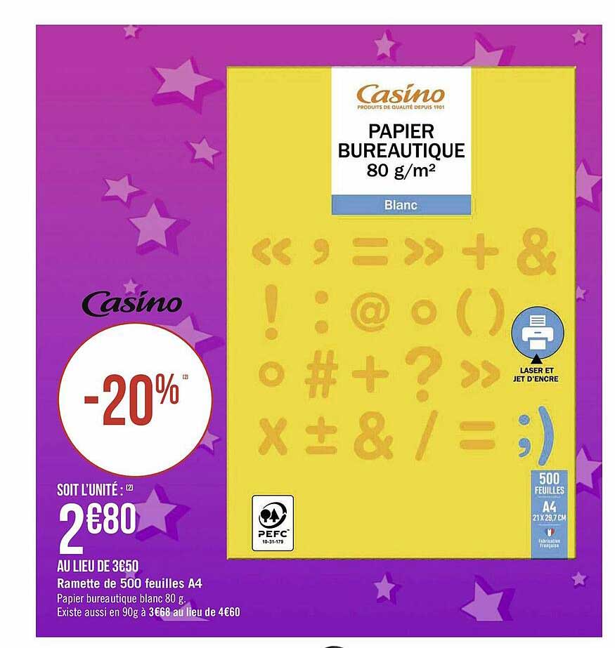 Ramette De 500 Feuilles A4