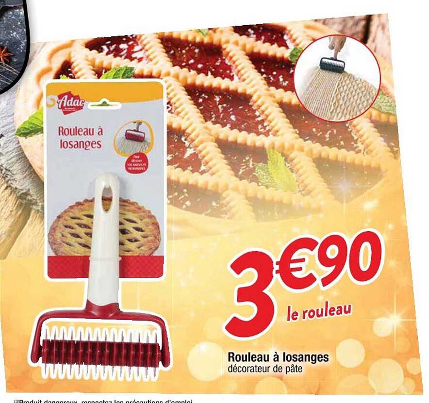 rouleau à losanges
