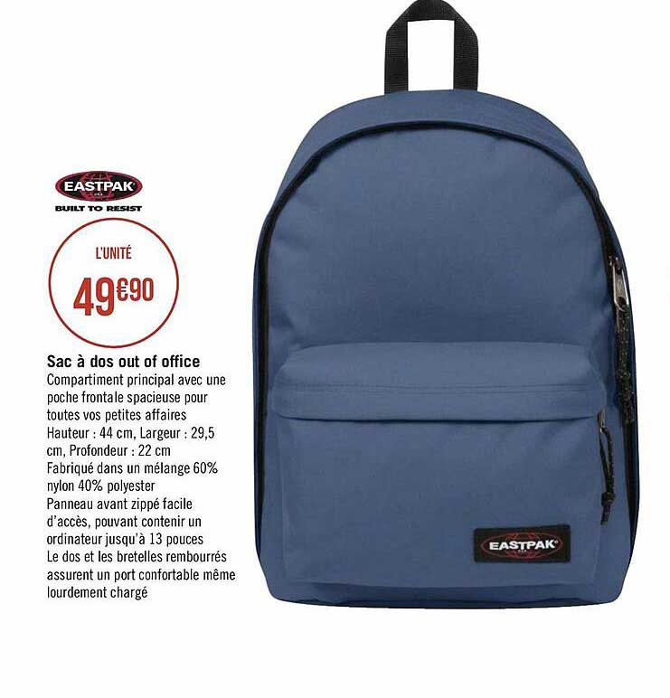 sac à dos out of office eastpak