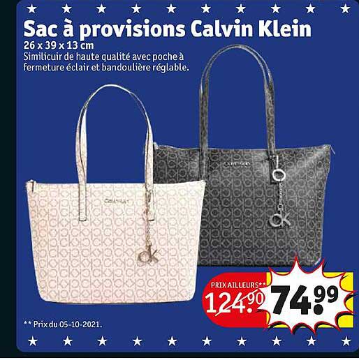 sac à provisions calvin klein
