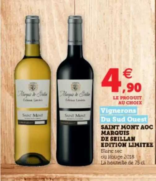 saint mont aoc marquis de seillan édition limitée