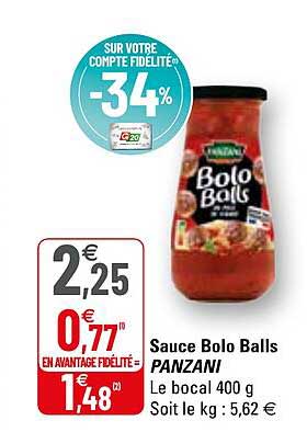 Sauce Bolo Balls Panzani