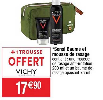 sensi baume et mousse de rasage